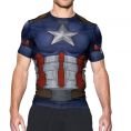   Under Armour Alter Ego Captain America Compression Shirt (1273691-410) Size LG