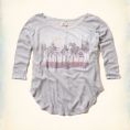   Hollister Boomer Beach Drapey Knit T-Shirt (357-590-1340-010) Size XS/S