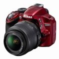   Nikon D3200 Kit 18-55 VR II (Red)