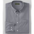   Eddie Bauer 7484 Wrinkle-Free Relaxed Fit Pinpoint Oxford Shirt Lead Size XXL