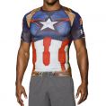  Under Armour Alter Ego Captain America Compression T-Shirt (1268262-410) Size MD
