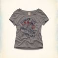   Hollister Throwback Graphic T-Shirt (357-590-1173-011) Size XS