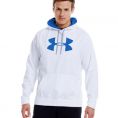   Under Armour Armour Fleece Storm Pattern Big Logo Hoodie (1239447-100) Size MD