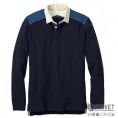   Eddie Bauer Eddie's Breakdown Rugby Shirt (i33 709 9484) Size XL Color: Navy