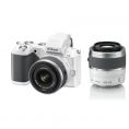 Nikon 1 V2 Kit 10-30 mm F/3.5-5.6 VR, 30-110 mm F/3.8-5.6 VR White