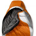  Eddie Bauer 1766 Snowline -7C Synthetic Insulation Sleeping Bag Orange Reg