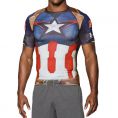   Under Armour Alter Ego Captain America Compression T-Shirt (1268262-410) Size XL
