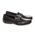   Calvin Klein Wallace Leather Loafers F0585 Black Size 11M