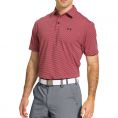   Under Armour Elevated Heather Stripe Polo (1242758-600) Size LG