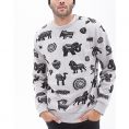   Forever 21 Tribal-Inspired Animal Sweatshirt (2000102642) Size M