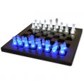   LumiSource LED Glow Chess Set Blue/white