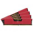   Corsair CMK16GX4M4A2400C14R Vengeance LPX 16  (4x4 ) DDR4 DRAM 2400  Red