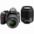   Nikon D3100 Kit 18-55 II + 55-200 VR