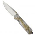 Нож складной Sebenza 21 Large Chris Reeve CGG Gold Leaf