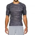   Under Armour HeatGear Armour Printed Short Sleeve Compression (1257477-005) Size MD