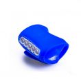     HJ 5 LED Silicone Bicycle Light (SG-F05-BLU) Blue