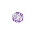 Буса для паракорда буква "R" (LD-Violet-R)