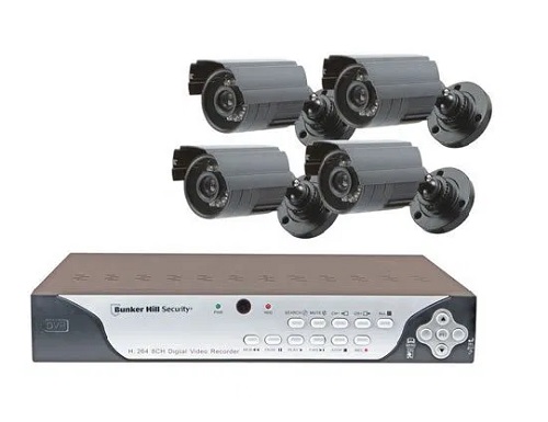 Система видеонаблюдения Bunker Hill Security 62463 8 Channel Surveillance DVR 4 Cameras