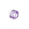Буса для паракорда буква "P" (LD-Violet-P)