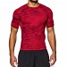   Under Armour HeatGear Armour Printed Short Sleeve Compression (1257477-600) Size LG