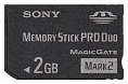   Sony Memory Stick PRO DUO 2Gb Mark2