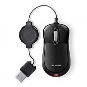 Мышь Belkin Retracrable F5L016NEUSB Black USB